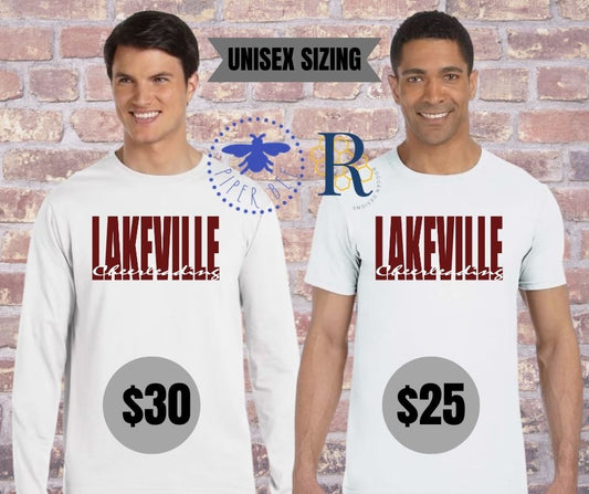 UNISEX Style T-Shirts LAKEVILLE Cheerleading