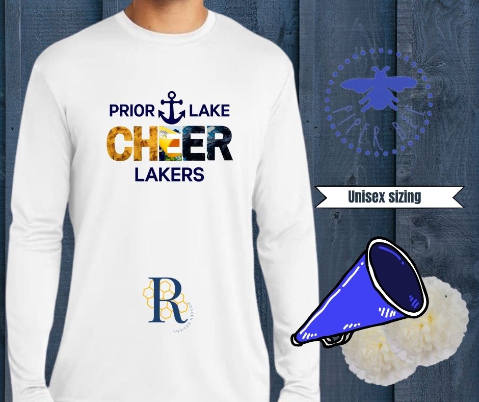 PRIOR LAKE LAKERS CHEER LONG SLEEVE TEE WITH PICTURES