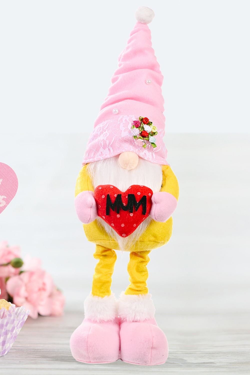 Mother's Day Pearl Decor Faceless Gnome