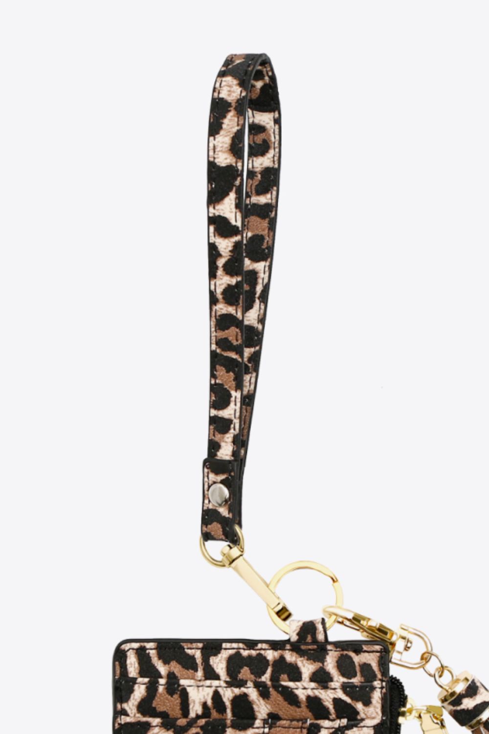 Leopard Tassel Keychain with Wallet