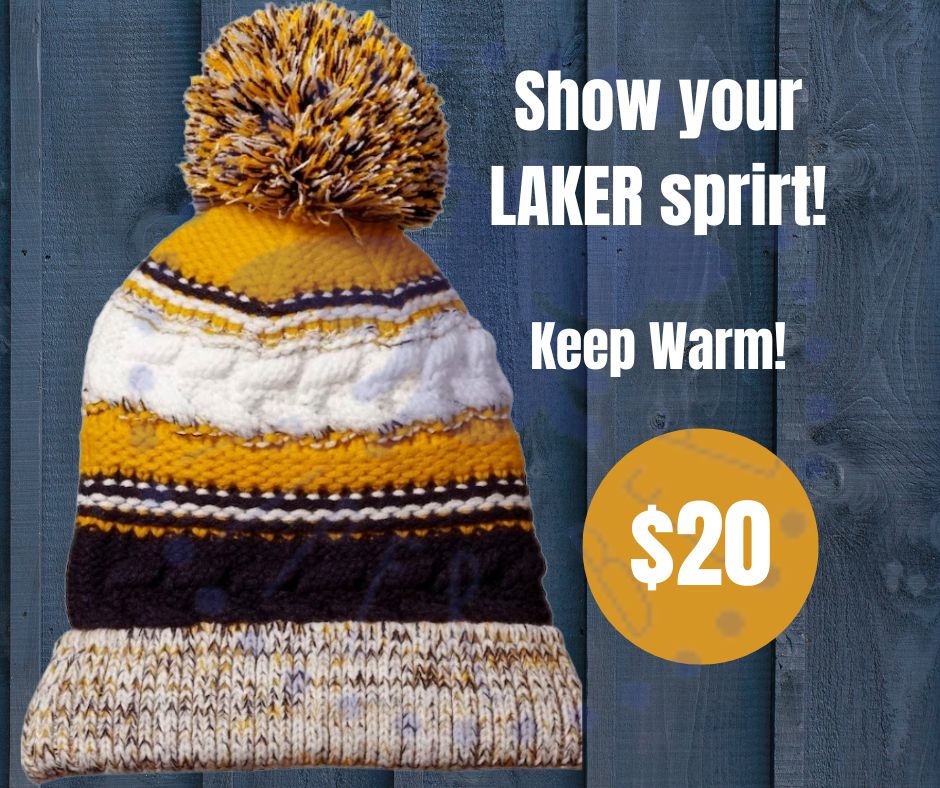 Lakers Pom Pom Beanie