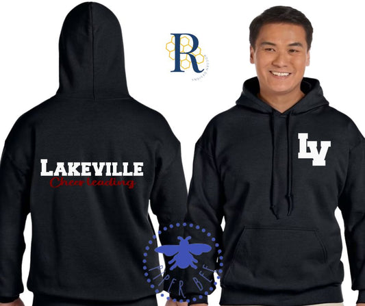 Black LAKEVILLE Cheerleading Hoodie - Unisex Sizing