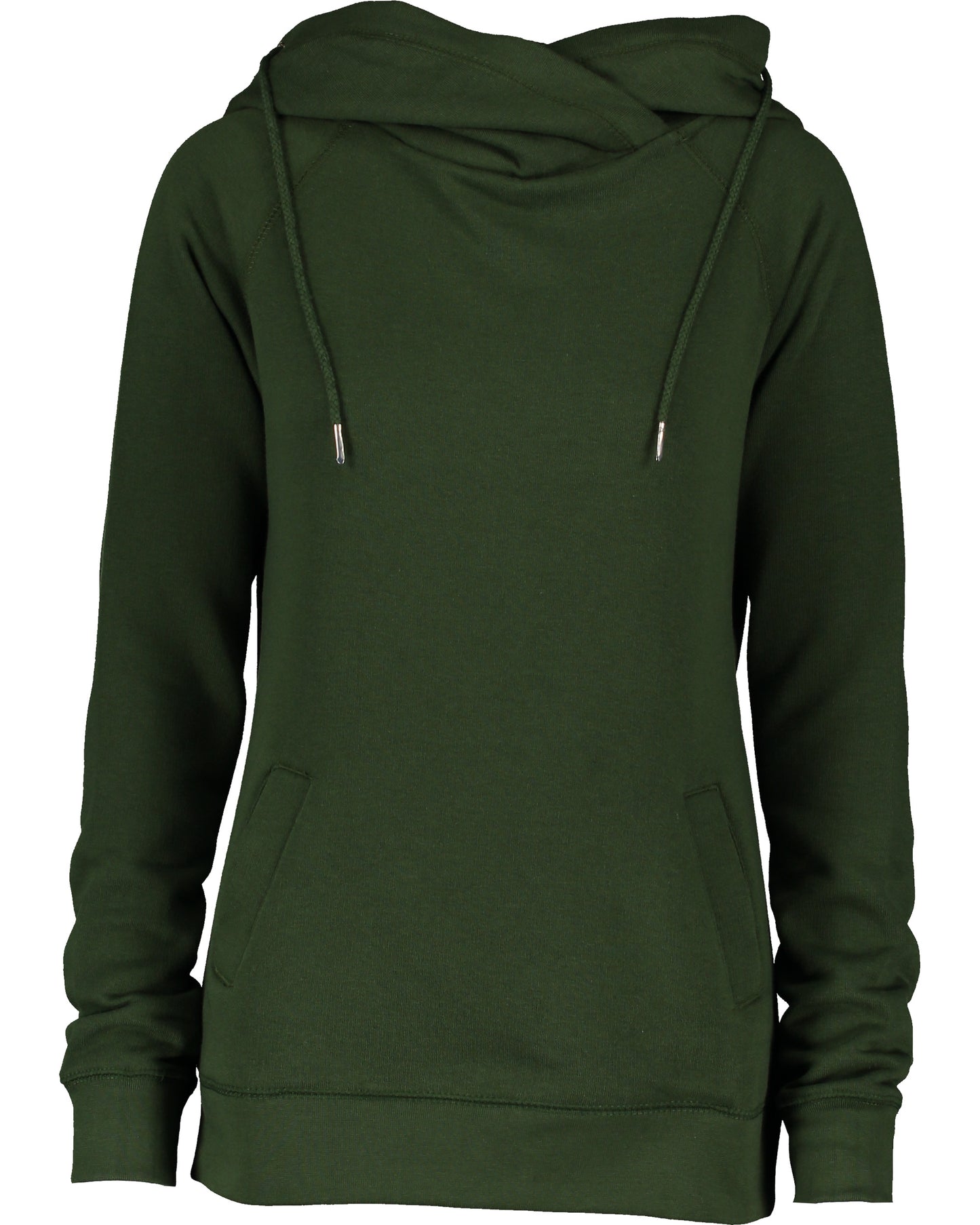 LADIES CLASSIC FLEECE FUNNEL NECK PULLOVER HOOD - 5 COLORS!