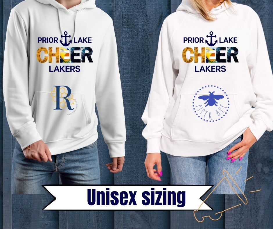 PRIOR LAKE LAKERS CHEER HOODIE WITH PICTURES